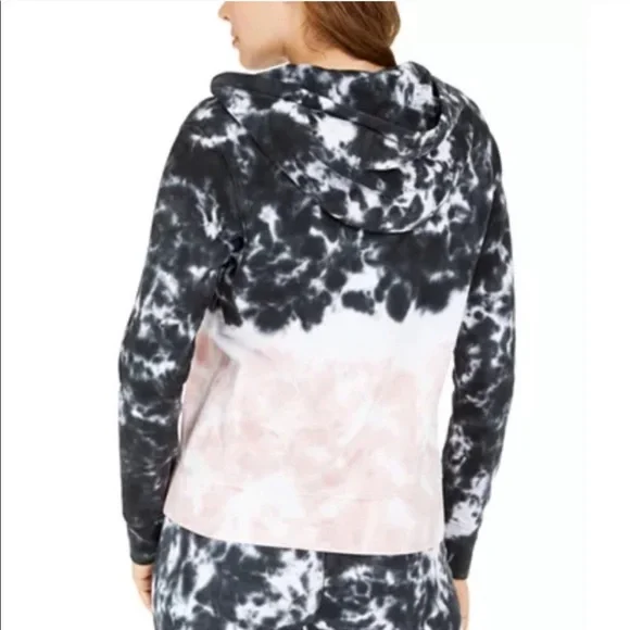 Tommy Hilfiger Black & Pink Tie-Dyed Hoodie - Picture 3 of 8